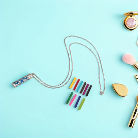 Aromatherapy Pendant Necklace Oil Diffuser Jewelry Scent Stainless Steel Perfume for Women Scented