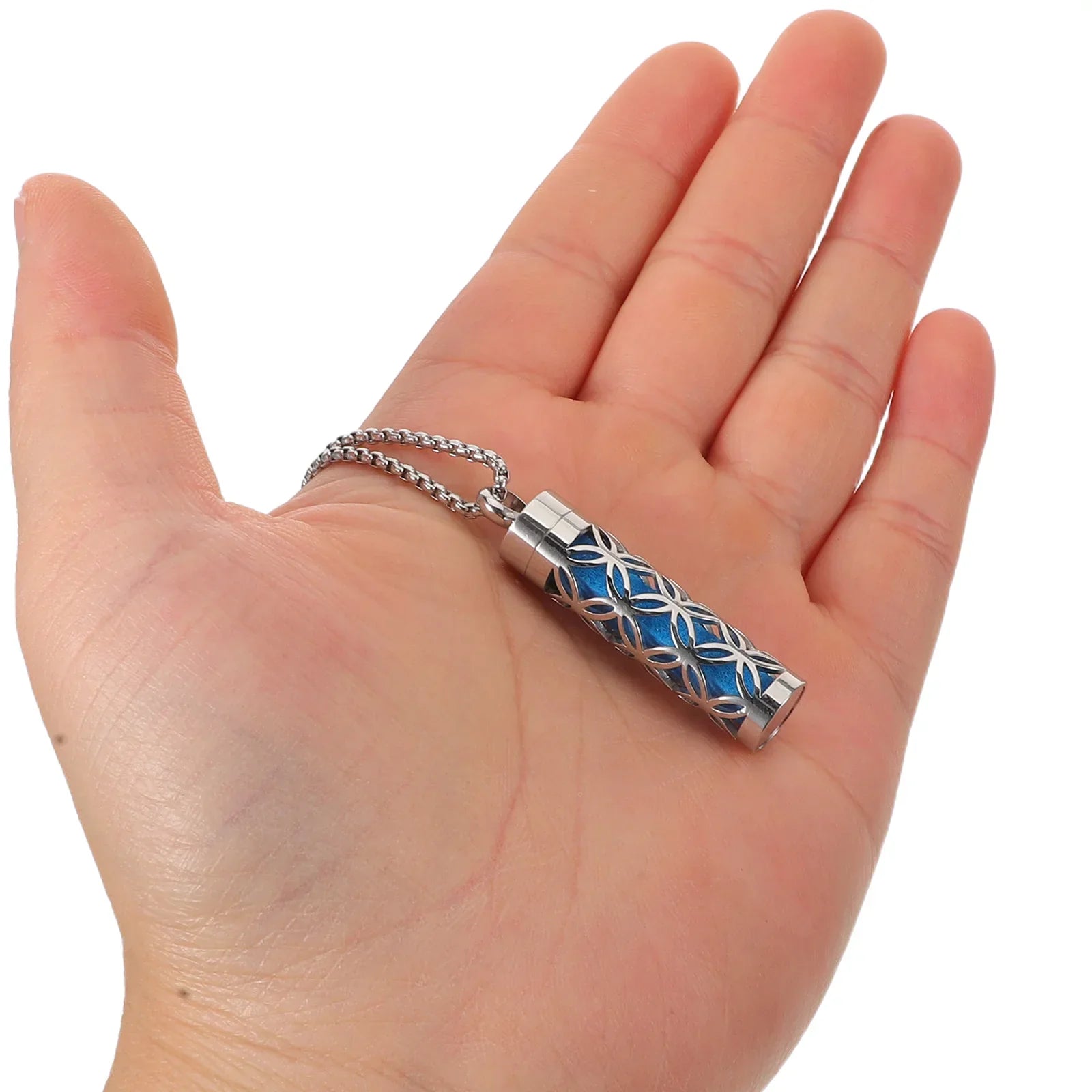 Aromatherapy Pendant Necklace Oil Diffuser Jewelry Scent Stainless Steel Perfume for Women Scented